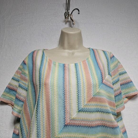 NWOT ALFRED DUNNER SZ M top Crochet Pastels Cottagecore Fairy - Picture 7 of 9